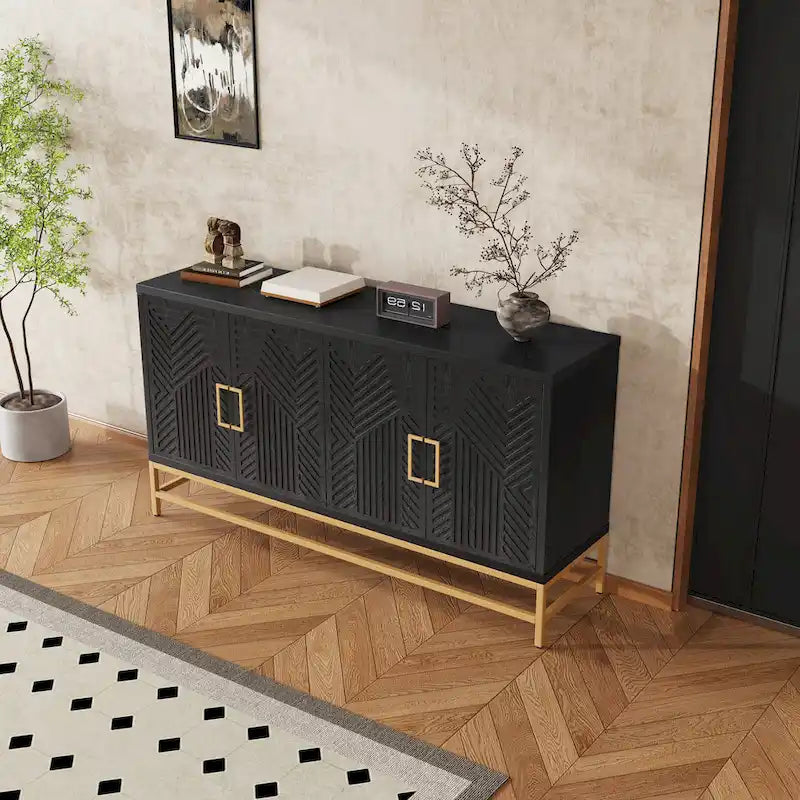 Sideboard Buffet Cabinet with Adjustable Shelves