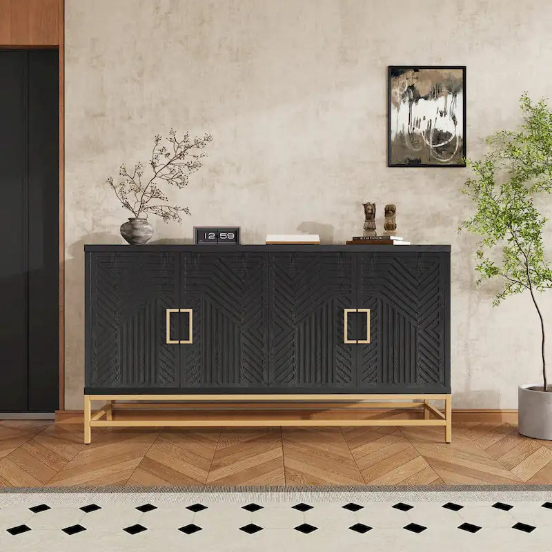 Sideboard Buffet Cabinet with Adjustable Shelves