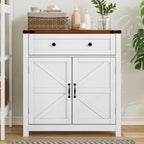 Coffee Bar Cabinet with Two Drawers, Kitchen Storage Cabinet with Adjustable Shelf, Buffet Cabinet with Two Doors