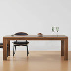 62.99 Inch Mid Century Modern Solid Wood Dining Table for 4-6 People