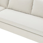 116  Chenille U-Shaped Modular Sectional Sofa, 8-Seater