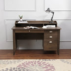 Lokatse Home 53  Wide Home Office Writing Desk With Hutch