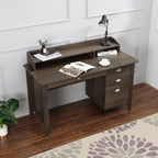 Lokatse Home 53  Wide Home Office Writing Desk With Hutch