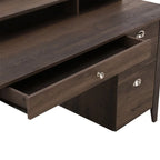 Lokatse Home 53  Wide Home Office Writing Desk With Hutch