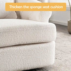 Velvet Swivel Chair with Ottoman, 360 Rotation & 300lb Capacity