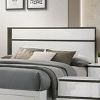 Conjira Modern White Wood 6-Piece Storage Platform Bedroom Set with USBs by Furniture of America