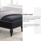 [New+Video] 58 Velvet Chaise Lounge - 26.50 x 58.00 x 28.60