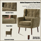 Modern Accent Chair Upholstered Foam Filled Living Room Chairs - 28.74 x 24.21 x 37.60