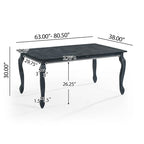 Regan Upholstered Expandable 7 Piece Dining Set by