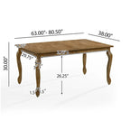 Regan Upholstered Expandable 7 Piece Dining Set by