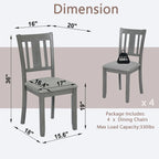 Dining Chairs with Padded Seat