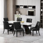 Cheney Tufted Dining Chairs (Set of 6) by Christopher Knight Home