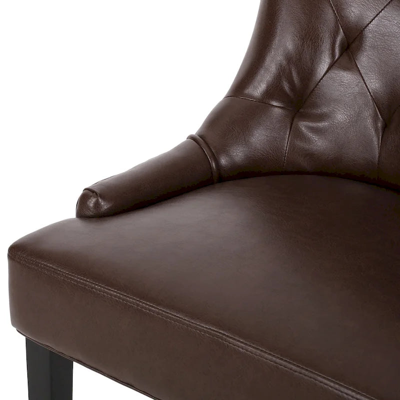 Cheney Tufted Dining Chairs (Set of 6) by Christopher Knight Home