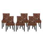 Cheney Tufted Dining Chairs (Set of 6) by Christopher Knight Home