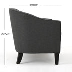 Justine Fabric Loveseat by Christopher Knight Home
