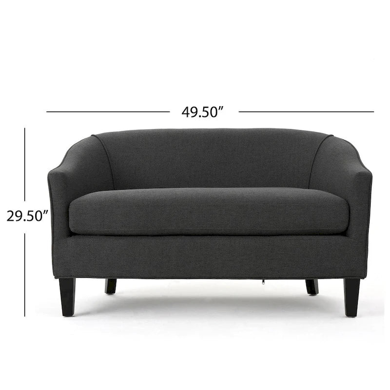 Justine Fabric Loveseat by Christopher Knight Home