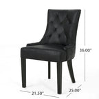 Hayden Traditional Microfiber Dining Chairs (Set of 2) by Christopher Knight Home