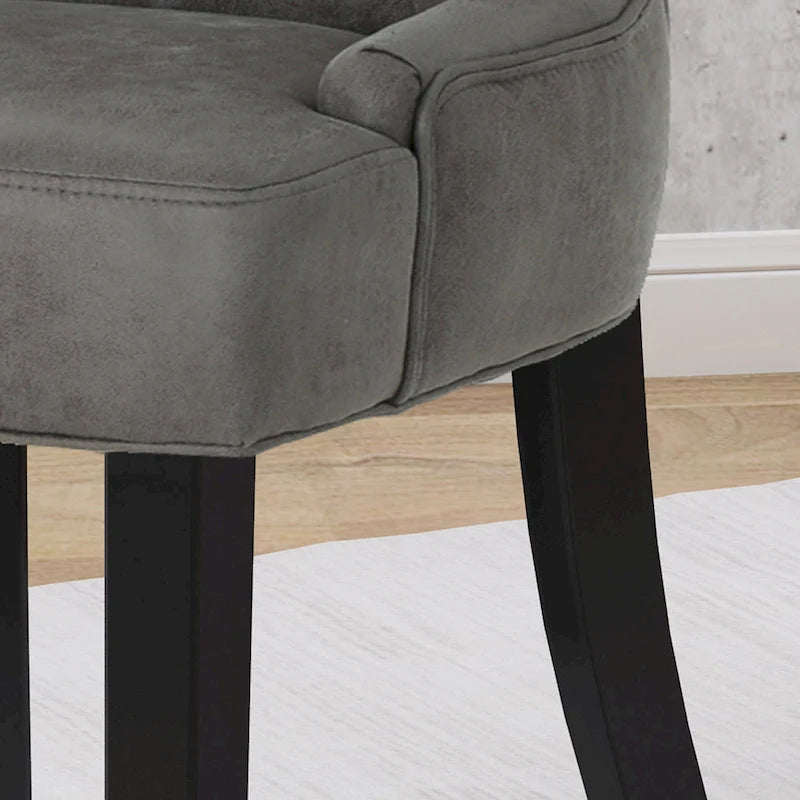 Hayden Traditional Microfiber Dining Chairs (Set of 2) by Christopher Knight Home