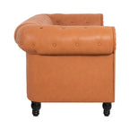 Emery Chesterfield Loveseat, Luxurious Comfort for Cozy Living Rooms, Mid-Century Modern couch, Elegance & Serenity