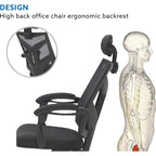 Adjustable Office Chair with Headrest Ergonomic Desk Chair High Back Mesh Office Chairs with Lumbar Support with Wheels