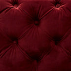 Glam Velvet Ottoman with Gold Legs