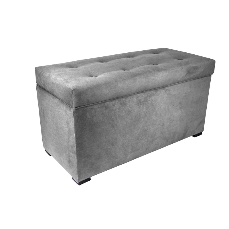 Angela 8-button Tufted Obsession Storage Trunk Bench