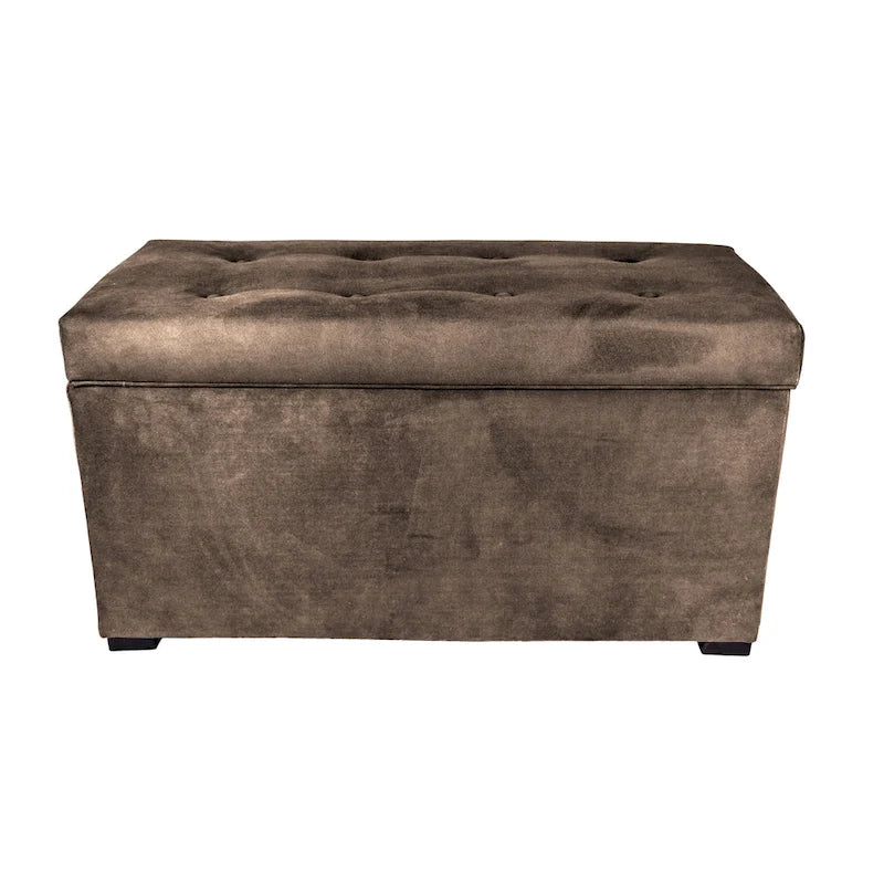 Angela 8-button Tufted Obsession Storage Trunk Bench