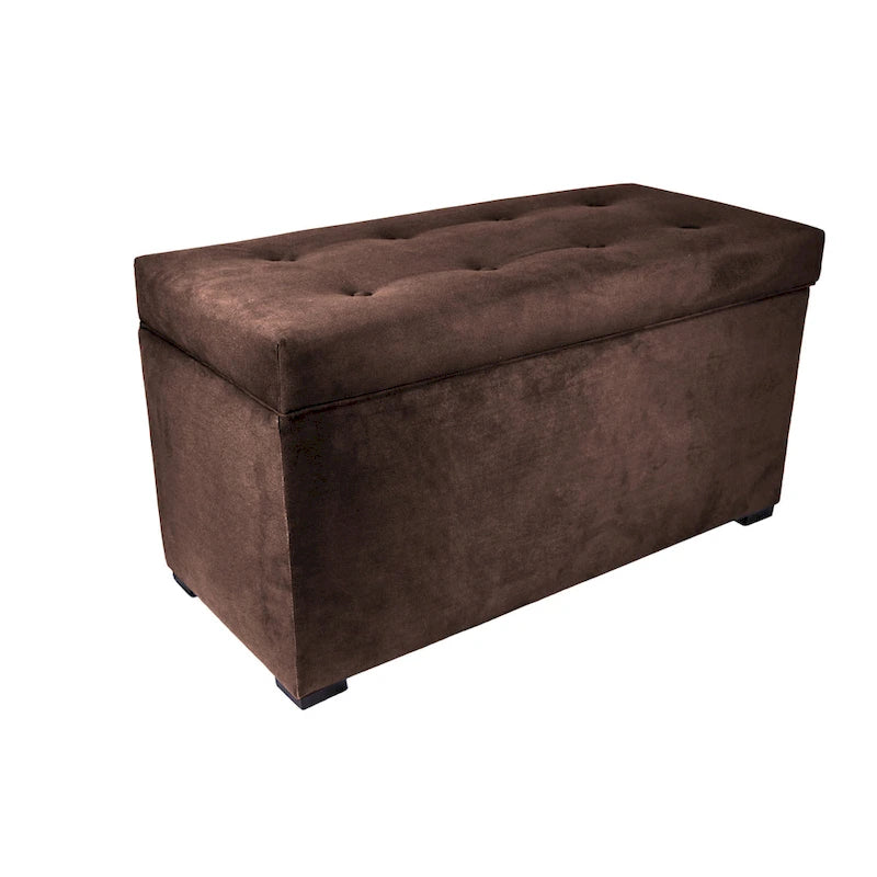 Angela 8-button Tufted Obsession Storage Trunk Bench