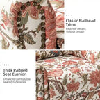 Leopold Transitional Floral Print Manual Swivel Rocking Recliner with Nailhead Trims Set of 2 by HULALA HOME