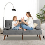 Futzca 60  Small Loveseat, 3 in 1 Cute Convertible Sofa Bed