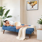 Futzca 60  Small Loveseat, 3 in 1 Cute Convertible Sofa Bed