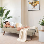 Futzca 60  Small Loveseat, 3 in 1 Cute Convertible Sofa Bed
