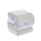 Modern S-shape Ottoman Makeup Stool Footstool for Living Room,Bedroom