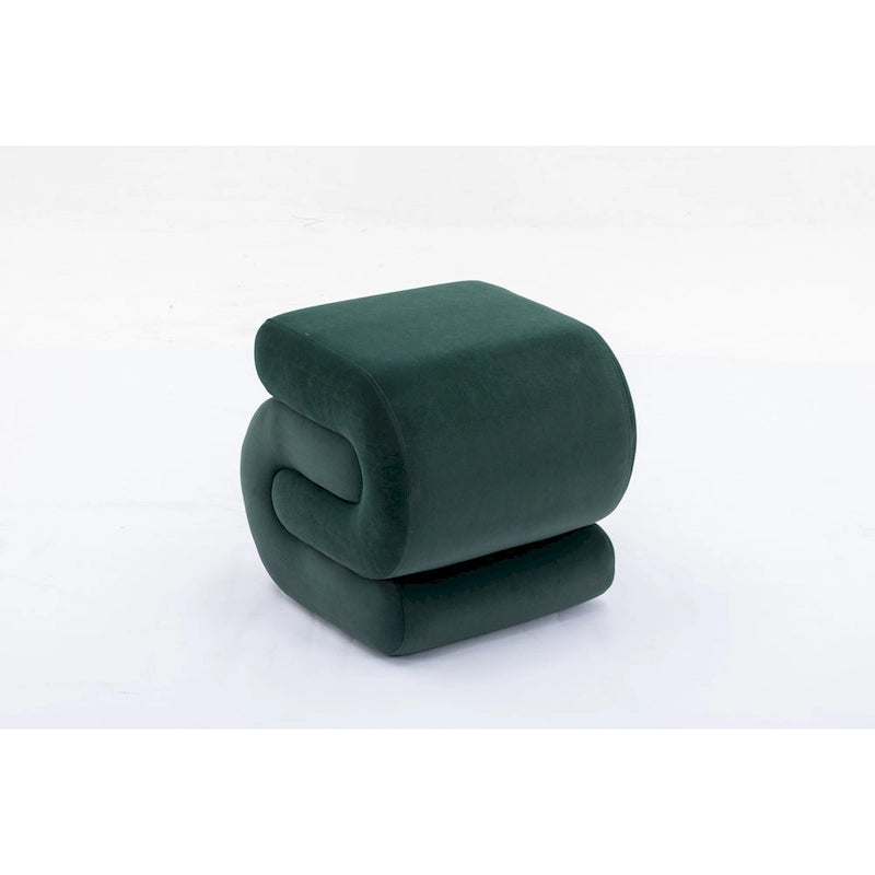 Modern S-shape Ottoman Makeup Stool Footstool for Living Room,Bedroom