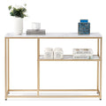 MCombo Narrow Console Table with Storage Shelf for Living Room, MDF Sage80 - 7'6  x 10'9