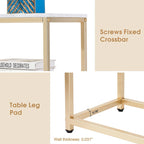 MCombo Narrow Console Table with Storage Shelf for Living Room, MDF Sage80 - 7'6  x 10'9