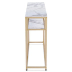 MCombo Narrow Console Table with Storage Shelf for Living Room, MDF Sage80 - 7'6  x 10'9