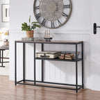 MCombo Narrow Console Table with Storage Shelf for Living Room, MDF Sage80 - 7'6  x 10'9