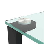 Glass two layer tea table, small round table, corner table, living room side table