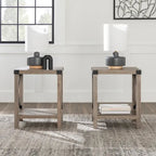  18-inch X-side Accent Table (Set of 2)