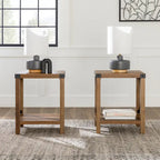 18-inch X-side Accent Table (Set of 2)
