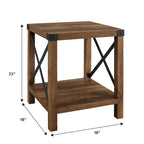 18-inch X-side Accent Table (Set of 2)