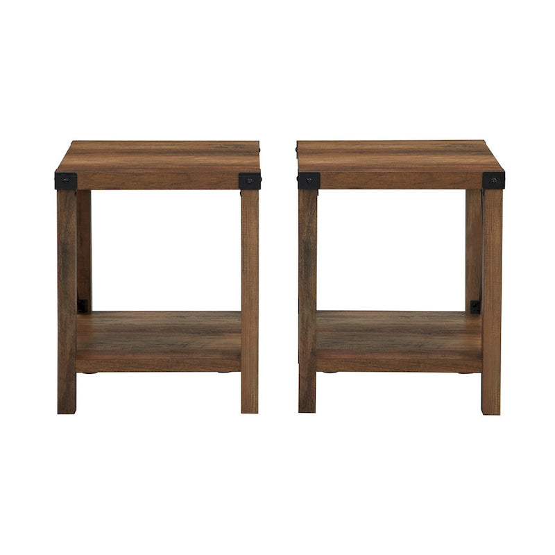 18-inch X-side Accent Table (Set of 2)