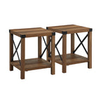 18-inch X-side Accent Table (Set of 2)