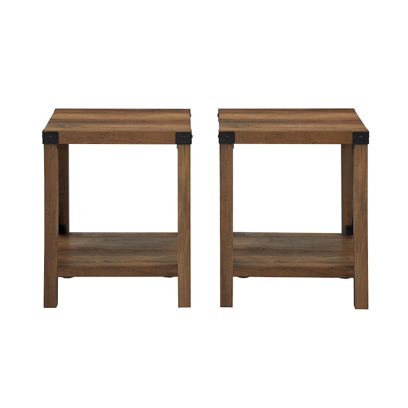 18-inch X-side Accent Table (Set of 2)