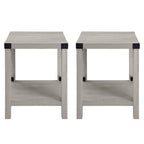 18-inch X-side Accent Table (Set of 2)