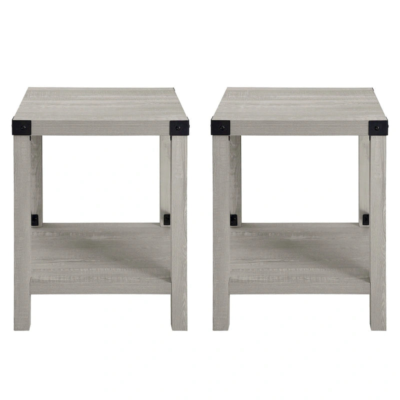 18-inch X-side Accent Table (Set of 2)