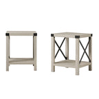 18-inch X-side Accent Table (Set of 2)