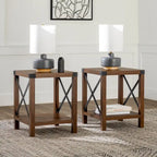 18-inch X-side Accent Table (Set of 2)