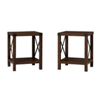 18-inch X-side Accent Table (Set of 2)